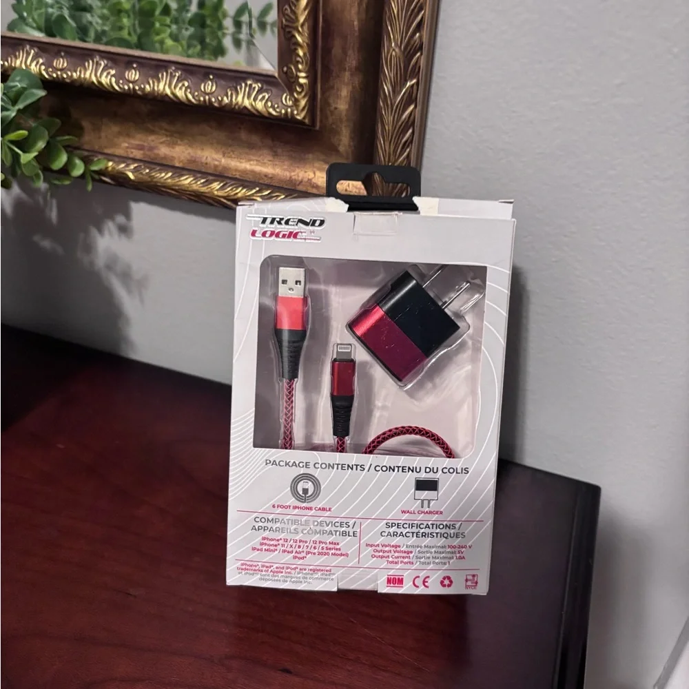 Red Charging Kit for iPhone and iPad